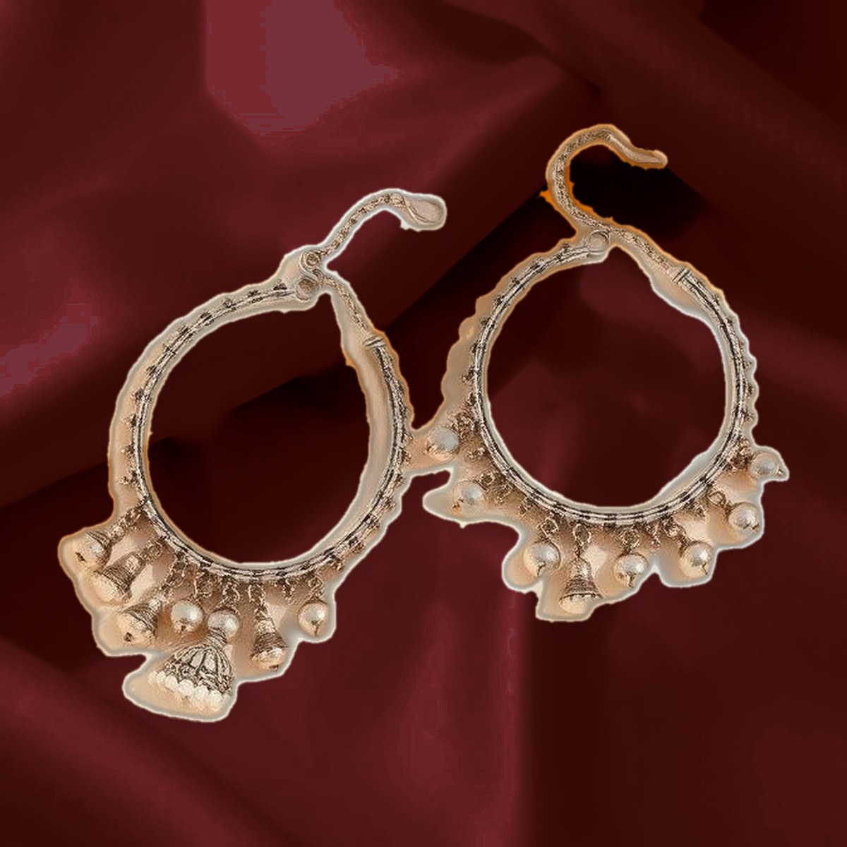 Ghungroo Payal — Anklet pair with bell fringe